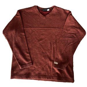 Vintage Men's Patagonia High Camp V-Neck Wool Blend Sweater